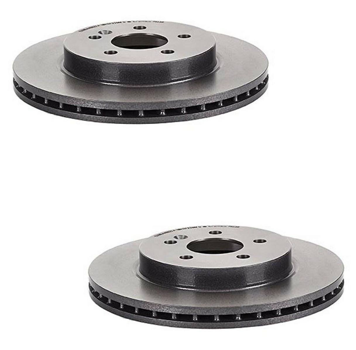 Mercedes Brakes Kit - Pads & Rotors Front and Rear (303mm/285mm) (Low-Met) 163420142041 - Brembo 1639470KIT